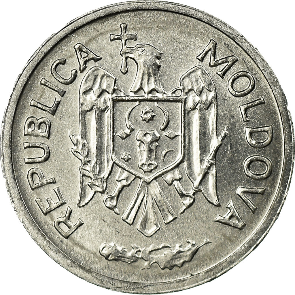 Moneta, Moldava, Ban, 2000, BB, Alluminio, KM:1