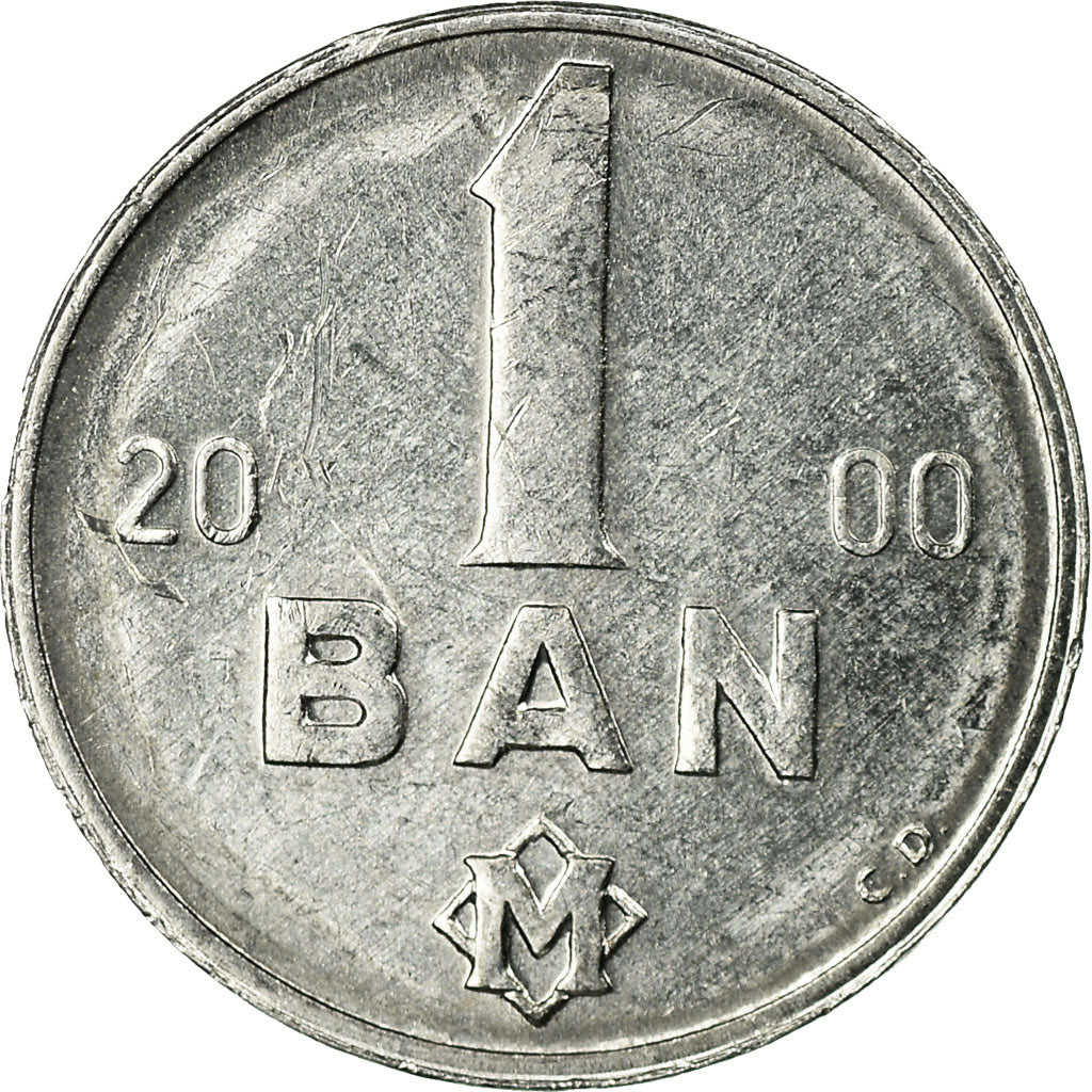 Moneta, Moldava, Ban, 2000, BB, Alluminio, KM:1