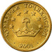 Coin, Tajikistan, 5 Drams, 2001, St. Petersburg, EF(40-45), Brass Clad Steel