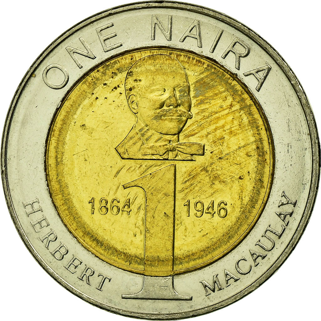 Coin, Nigeria, Naira, 2006, EF(40-45), Bi-Metallic, KM:18