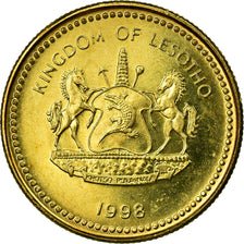 Monnaie, Lesotho, Moshoeshoe II, 20 Licente, 1998, SUP, Brass plated steel