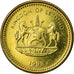 Monnaie, Lesotho, Moshoeshoe II, 20 Licente, 1998, SUP, Brass plated steel