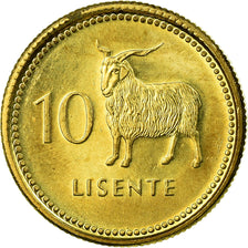 Moneta, Lesotho, Moshoeshoe II, 10 Licente, Lisente, 1998, AU(55-58), Mosiądz