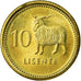 Moneta, Lesotho, Moshoeshoe II, 10 Licente, Lisente, 1998, AU(55-58), Mosiądz