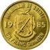 Coin, Guinea, Franc, 1985, AU(55-58), Brass Clad Steel, KM:56