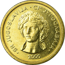 Coin, Yugoslavia, 50 Para, 2000, Belgrade, AU(55-58), Brass, KM:179