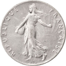 FRANCE, Semeuse, 50 Centimes, 1913, Paris, KM #854, AU(50-53), Silver, 18.1,...