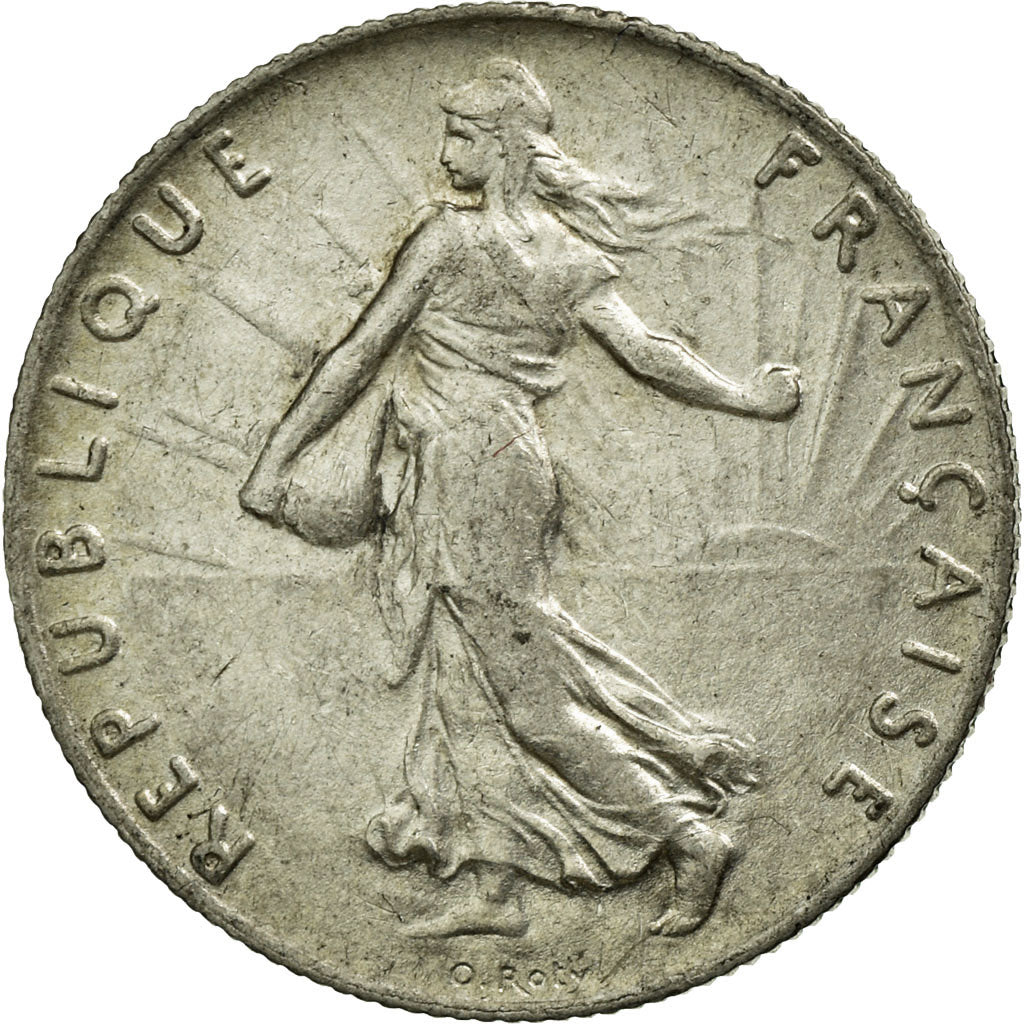 Coin, France, Semeuse, 50 Centimes, 1913, AU(55-58), Silver, Gadoury:420
