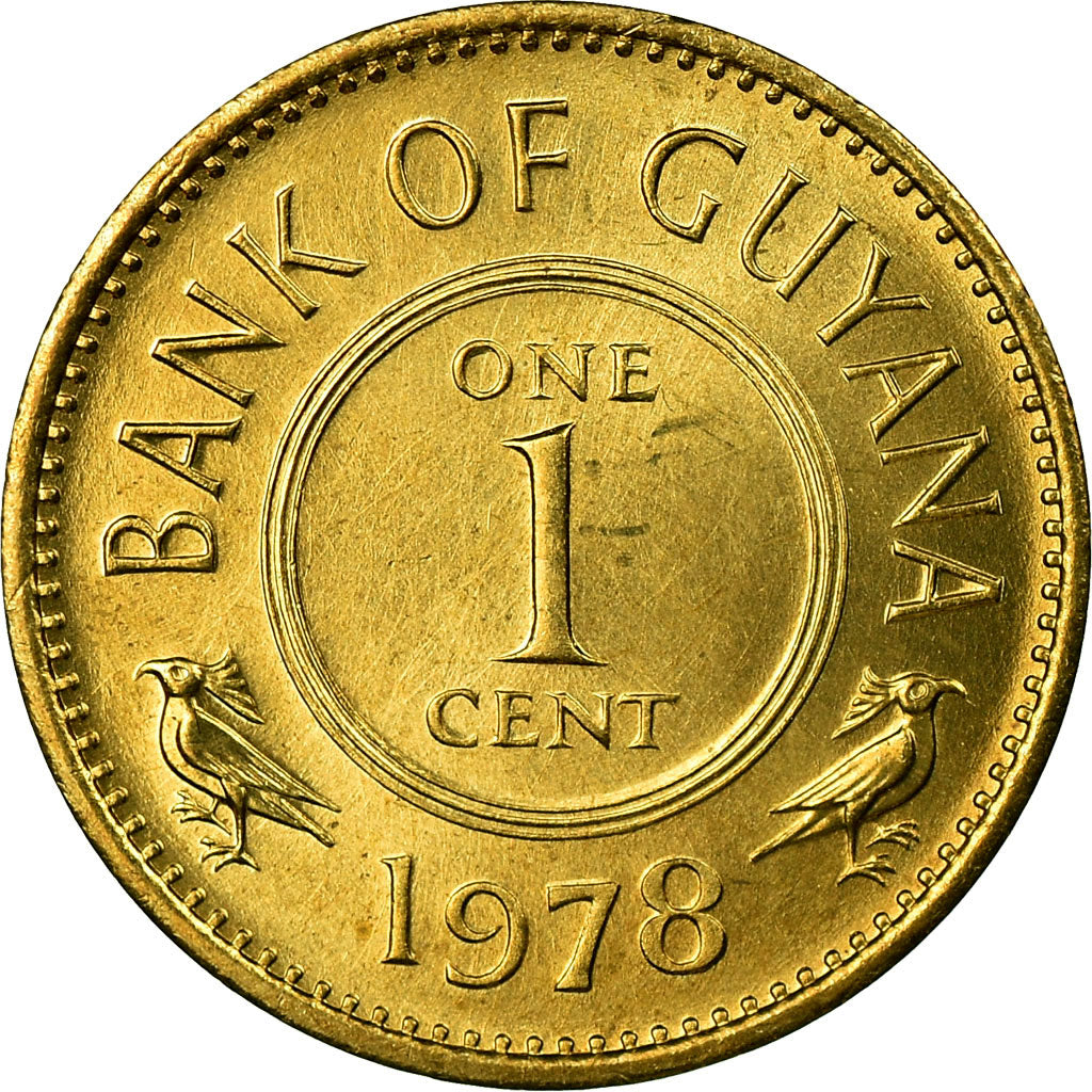 Coin, Guyana, Cent, 1978, AU(55-58), Nickel-brass, KM:31
