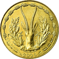 Coin, West African States, 5 Francs, 2004, Paris, MS(63)
