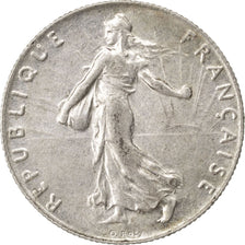 FRANCE, Semeuse, 50 Centimes, 1914, Paris, KM #854, AU(55-58), Silver, 18.1,...