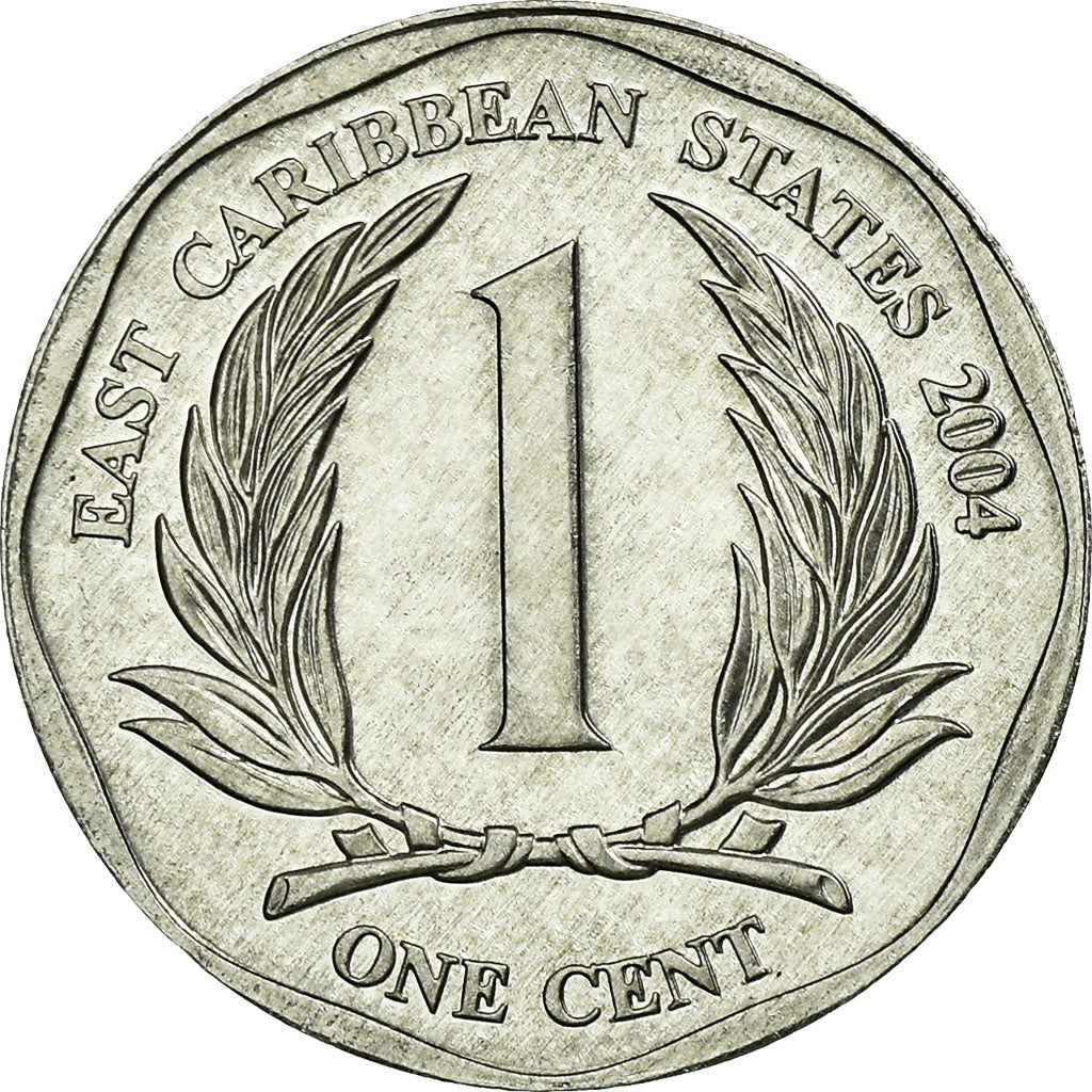 Moneta, Stati dei Caraibi Orientali, Elizabeth II, Cent, 2004, British Royal