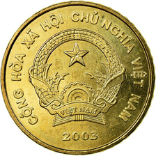 Coin, Vietnam, SOCIALIST REPUBLIC, 5000 Dông, 2003, Vantaa, EF(40-45), Brass