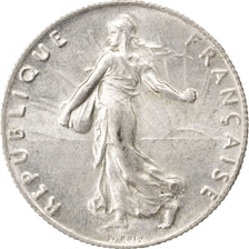 FRANCE, Semeuse, 50 Centimes, 1915, Paris, KM #854, MS(60-62), Silver, 18.1,...