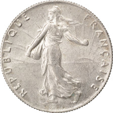 FRANCE, Semeuse, 50 Centimes, 1917, Paris, KM #854, MS(60-62), Silver, 18.1,...