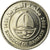 Coin, Bahrain, Hamed Bin Isa, 50 Fils, 2005, AU(55-58), Copper-nickel, KM:25