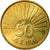 Coin, Macedonia, 50 Deni, 1993, EF(40-45), Brass, KM:1