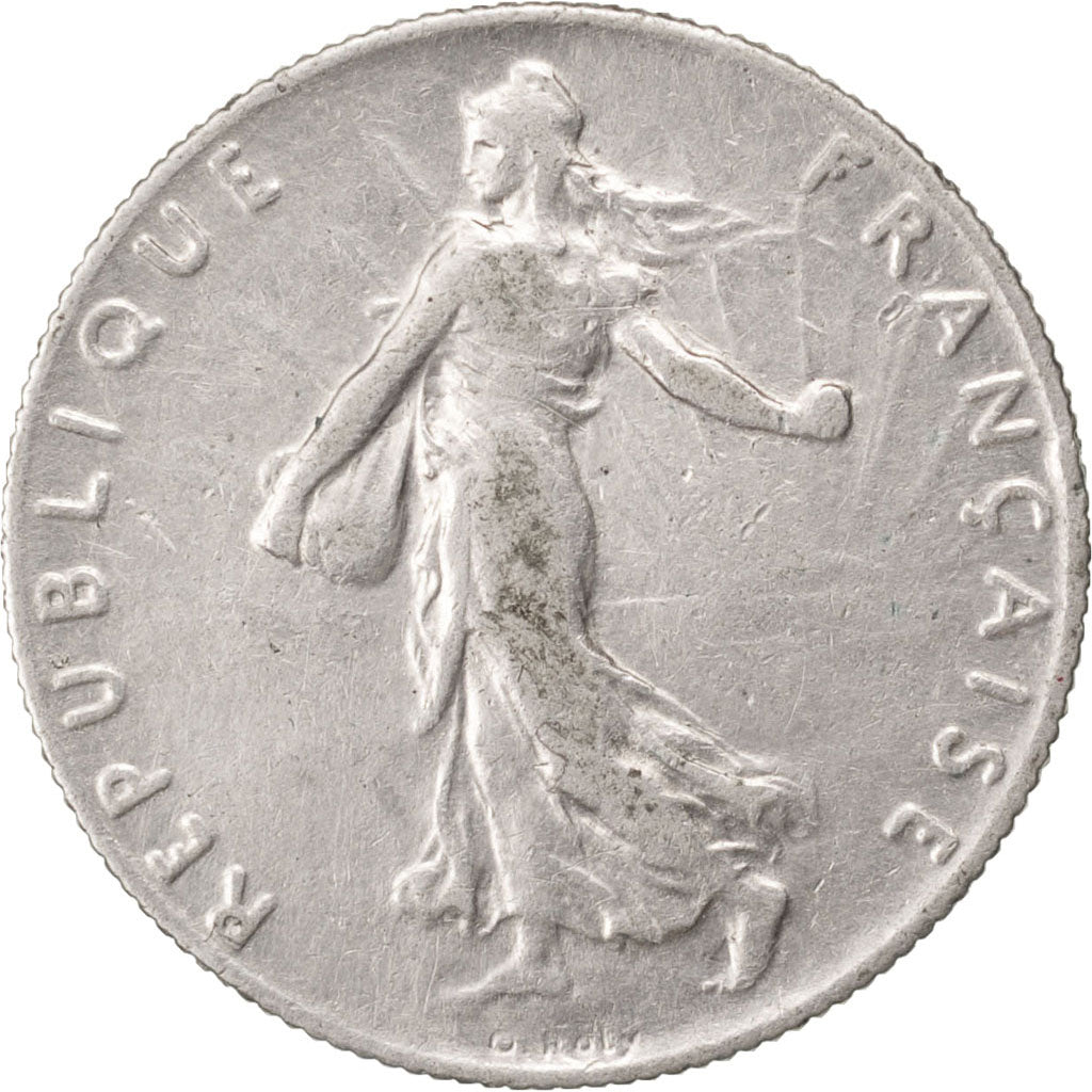 Coin, France, Semeuse, 50 Centimes, 1912, AU(55-58), Silver, Gadoury:420