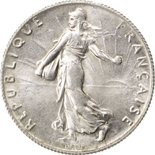 FRANCE, Semeuse, 50 Centimes, 1920, Paris, KM #854, MS(60-62), Silver, 18.1,...