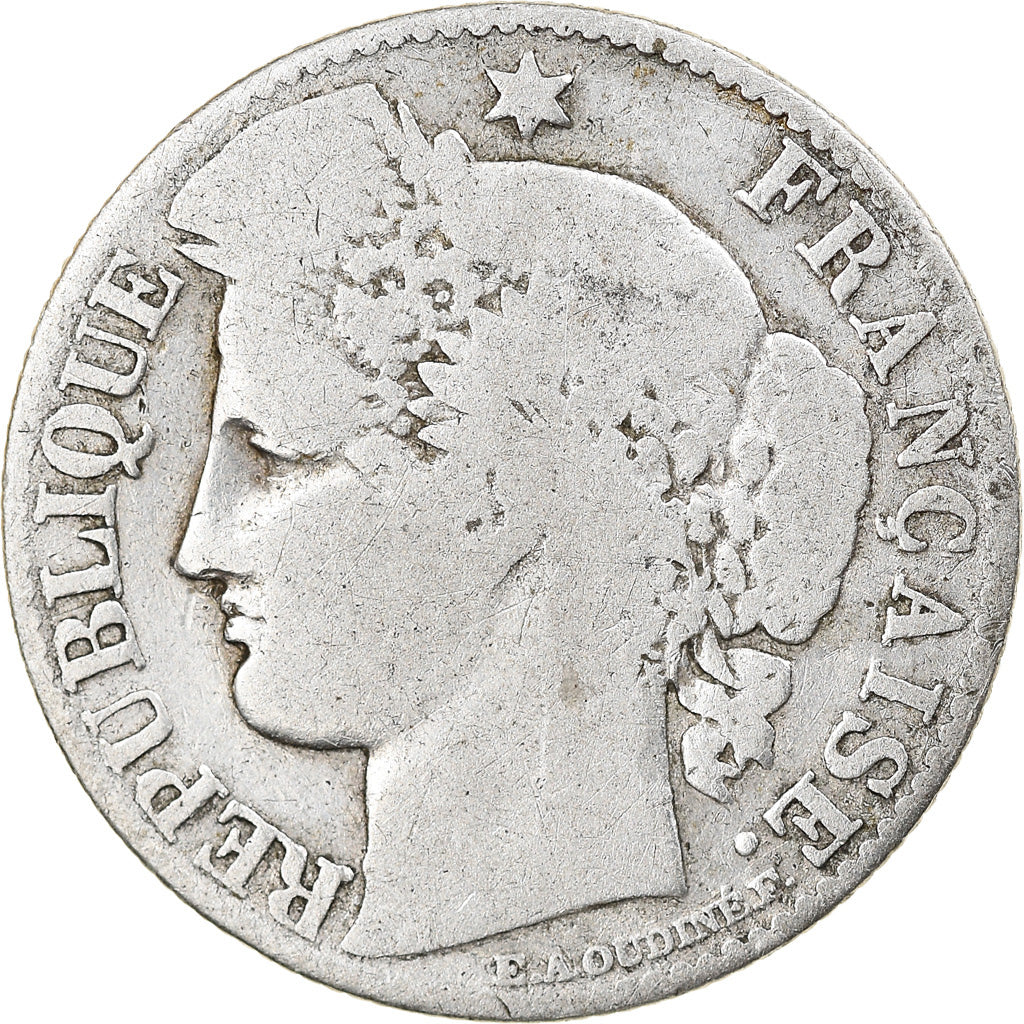 Coin, France, Cérès, 50 Centimes, 1888, Paris, VG(8-10), Silver, KM:834.1