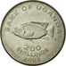 Munten, Oeganda, 200 Shillings, 2008, FR+, Nickel plated steel, KM:68a