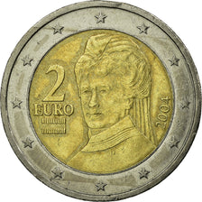 Austria, 2 Euro, 2004, EF(40-45), Bi-Metallic, KM:3089