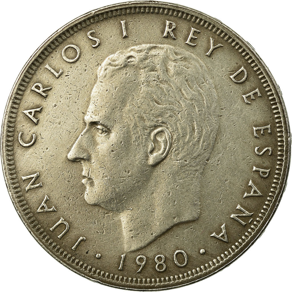 Münze, Spanien, Juan Carlos I, World Cup Soccer Games, 25 Pesetas, 1980, SS