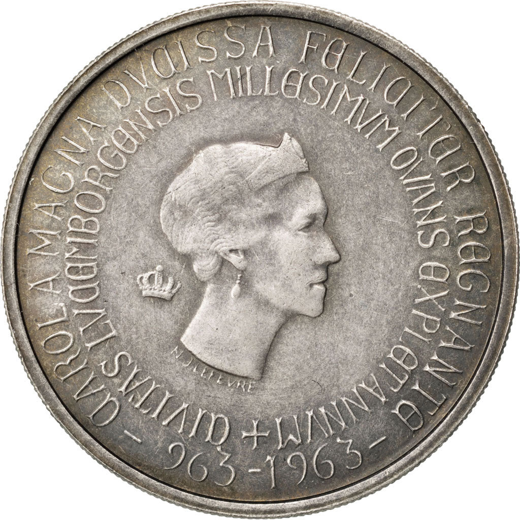 Luxembourg, 250 Francs, AU(55-58), Silver, 25.18