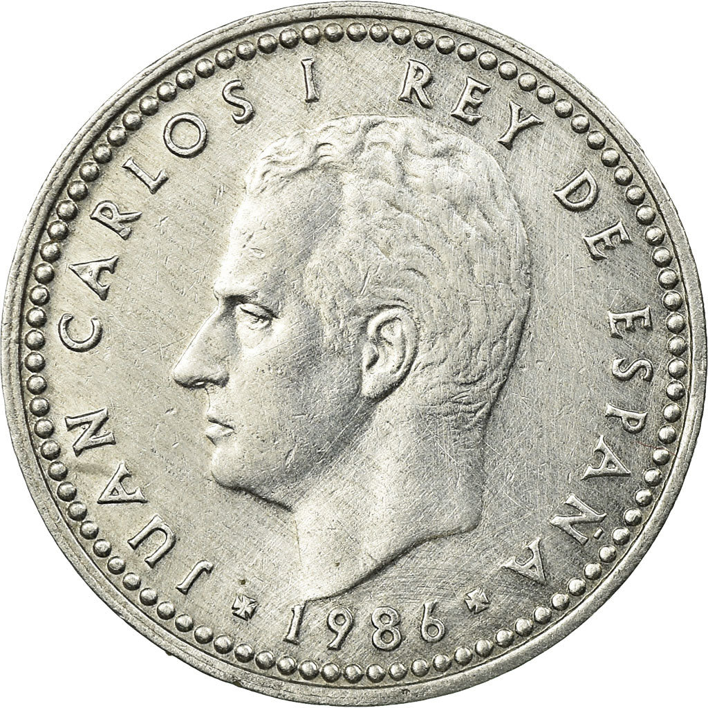 Moneda, España, Juan Carlos I, Peseta, 1986, BC+, Aluminio, KM:821