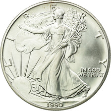 Coin, United States, Dollar, 1990, U.S. Mint, Philadelphia, MS(60-62), Silver