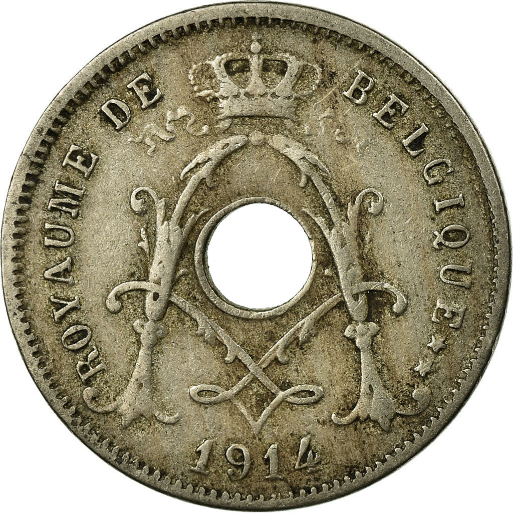 Coin, Belgium, 5 Centimes, 1914, VF(30-35), Copper-nickel, KM:66