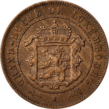 LUXEMBOURG, 2-1/2 Centimes, 1908, Utrecht, KM #21, AU(55-58), Bronze, 2.50