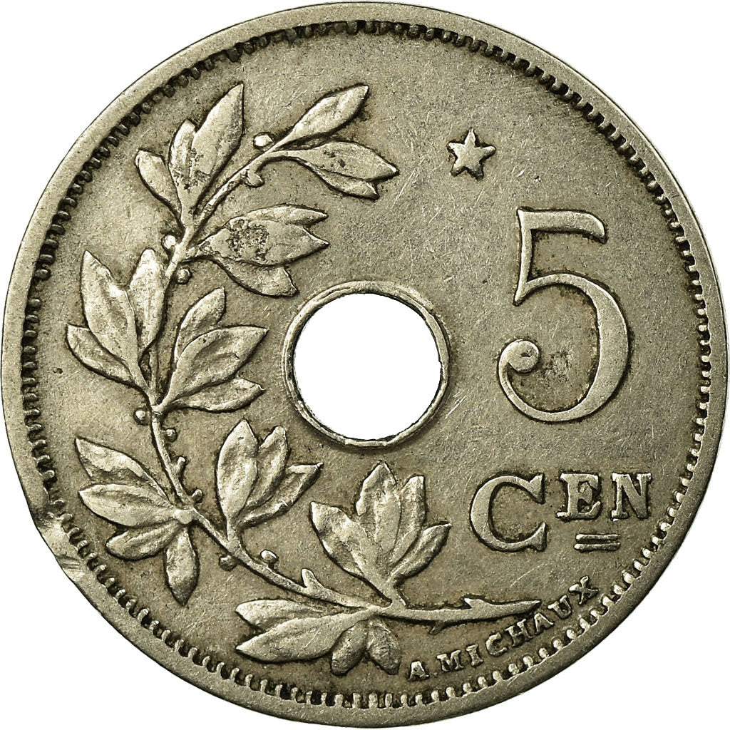 Moeda, Bélgica, 5 Centimes, 1931, VF(30-35), Níquel-Latão, KM:94