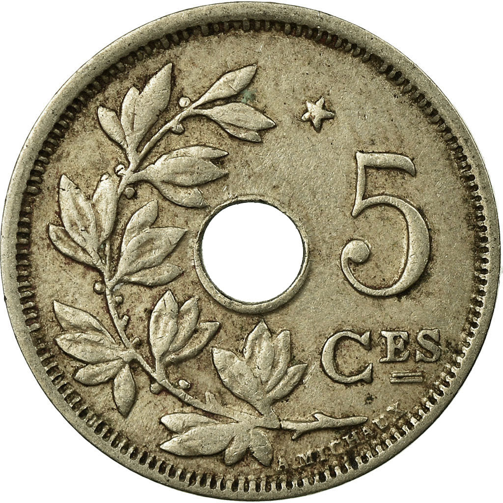 Coin, Belgium, 5 Centimes, 1932, VF(30-35), Nickel-brass, KM:93