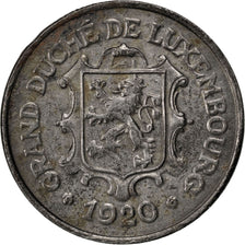 LUXEMBOURG, 25 Centimes, 1920, KM #32, AU(50-53), Iron, 4.01
