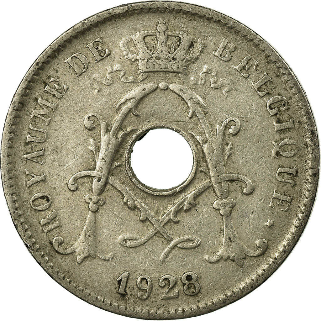 Moneda, Bélgica, 10 Centimes, 1928, BC+, Cobre - níquel, KM:85.1