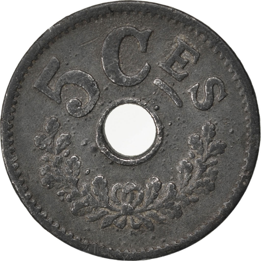 LUXEMBOURG, 5 Centimes, 1915, KM #27, AU(50-53), Zinc, 2.46