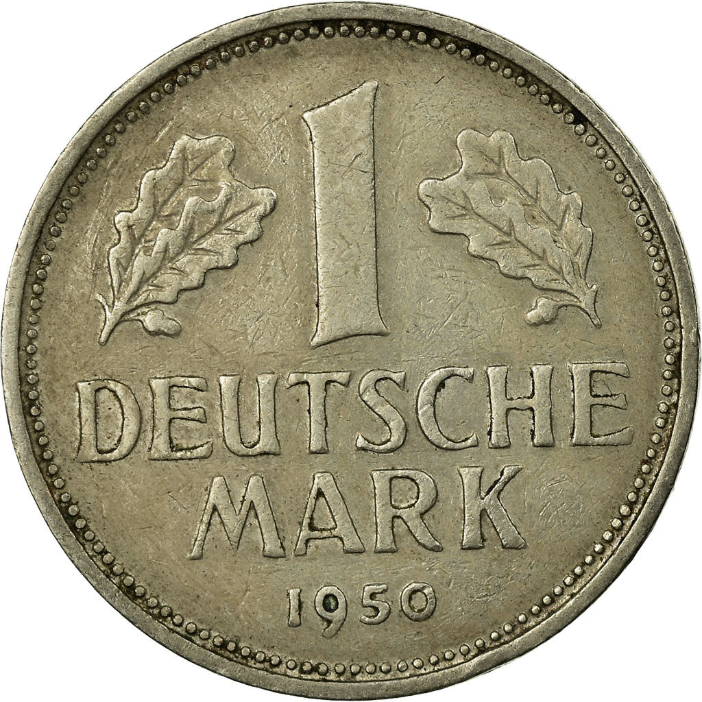 Moeda, ALEMANHA - REPÚBLICA FEDERAL, Mark, 1950, Munich, EF(40-45)