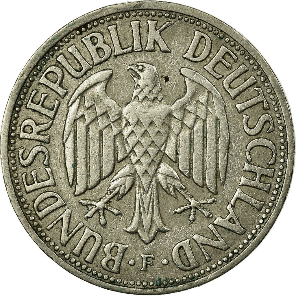 Moneta, GERMANIA - REPUBBLICA FEDERALE, Mark, 1950, Stuttgart, BB, Rame-nichel