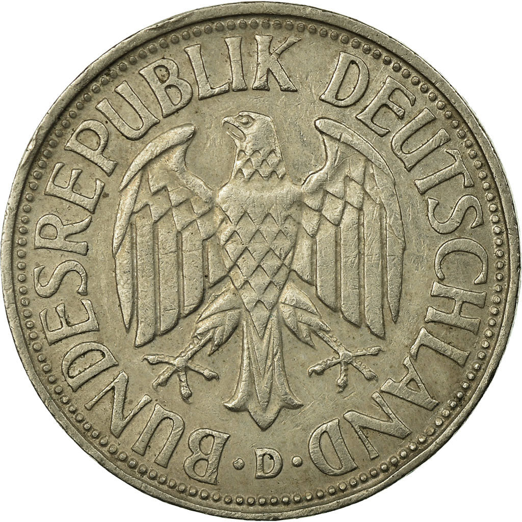 Moneta, Niemcy - RFN, Mark, 1954, Munich, EF(40-45), Miedź-Nikiel, KM:110
