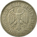 Moneta, Niemcy - RFN, Mark, 1954, Munich, EF(40-45), Miedź-Nikiel, KM:110