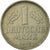 Coin, GERMANY - FEDERAL REPUBLIC, Mark, 1954, Munich, EF(40-45), Copper-nickel