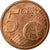 Italia, 5 Euro Cent, 2002, BC+, Cobre chapado en acero, KM:212