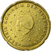Niederlande, 20 Euro Cent, 2000, SS, Messing, KM:238