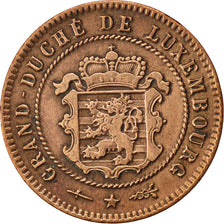 LUXEMBOURG, 5 Centimes, 1854, Utrecht, KM #22.1, EF(40-45), Bronze, 4.88