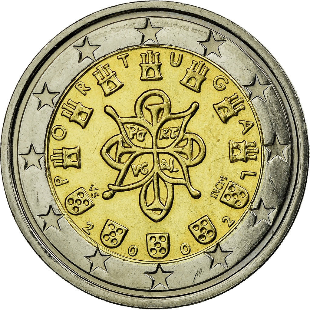 Portugal, 2 Euro, 2002, EF(40-45), Bi-Metallic, KM:747