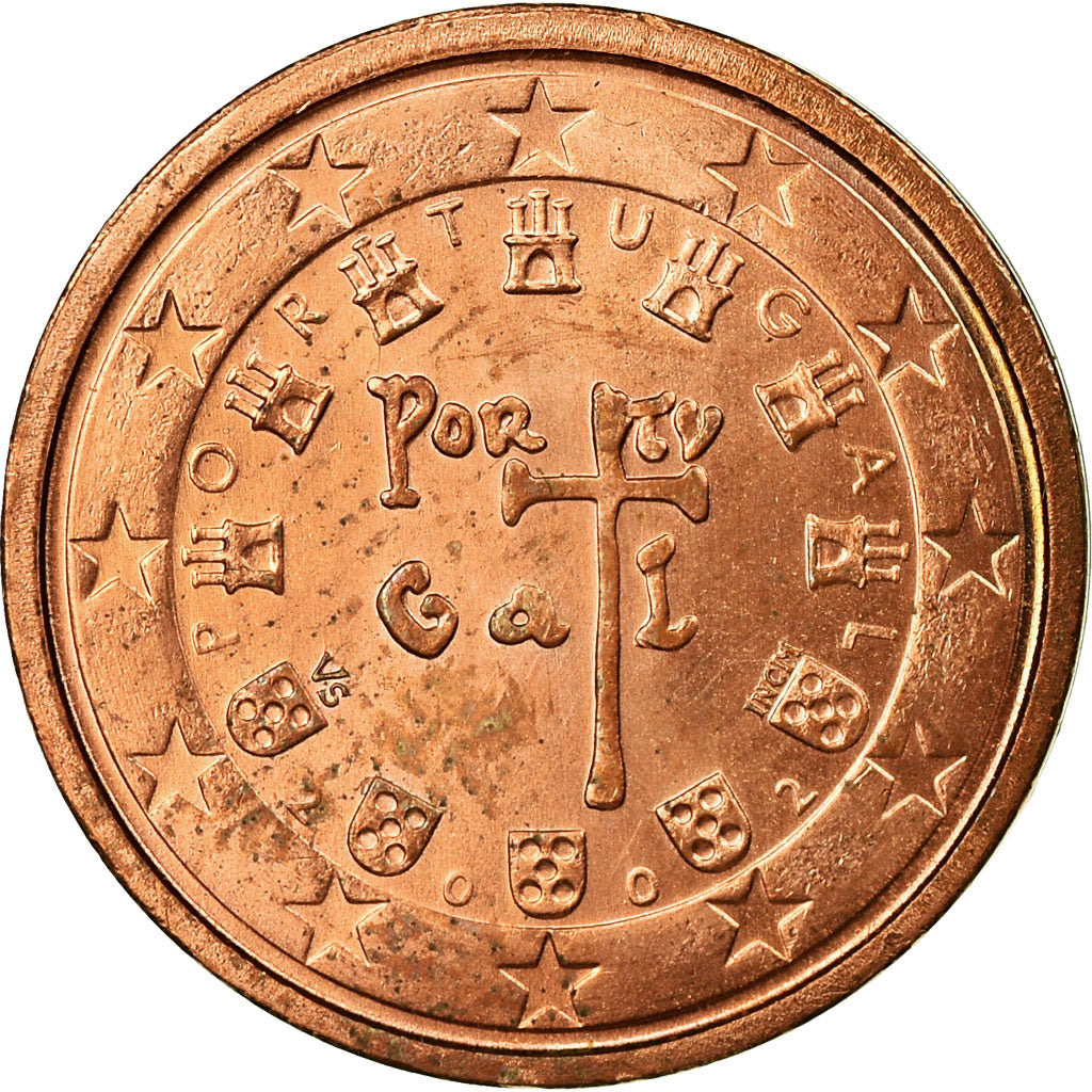 Portugal, 2 Euro Cent, 2002, FR+, Copper Plated Steel, KM:741