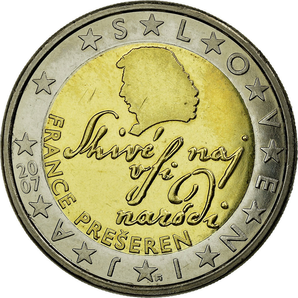Slovénie, 2 Euro, 2007, SUP, Bi-Metallic, KM:75
