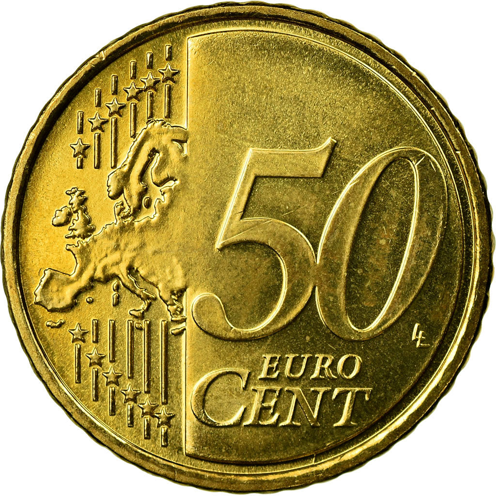 Slovenia, 50 Euro Cent, 2007, AU(55-58), Brass, KM:73