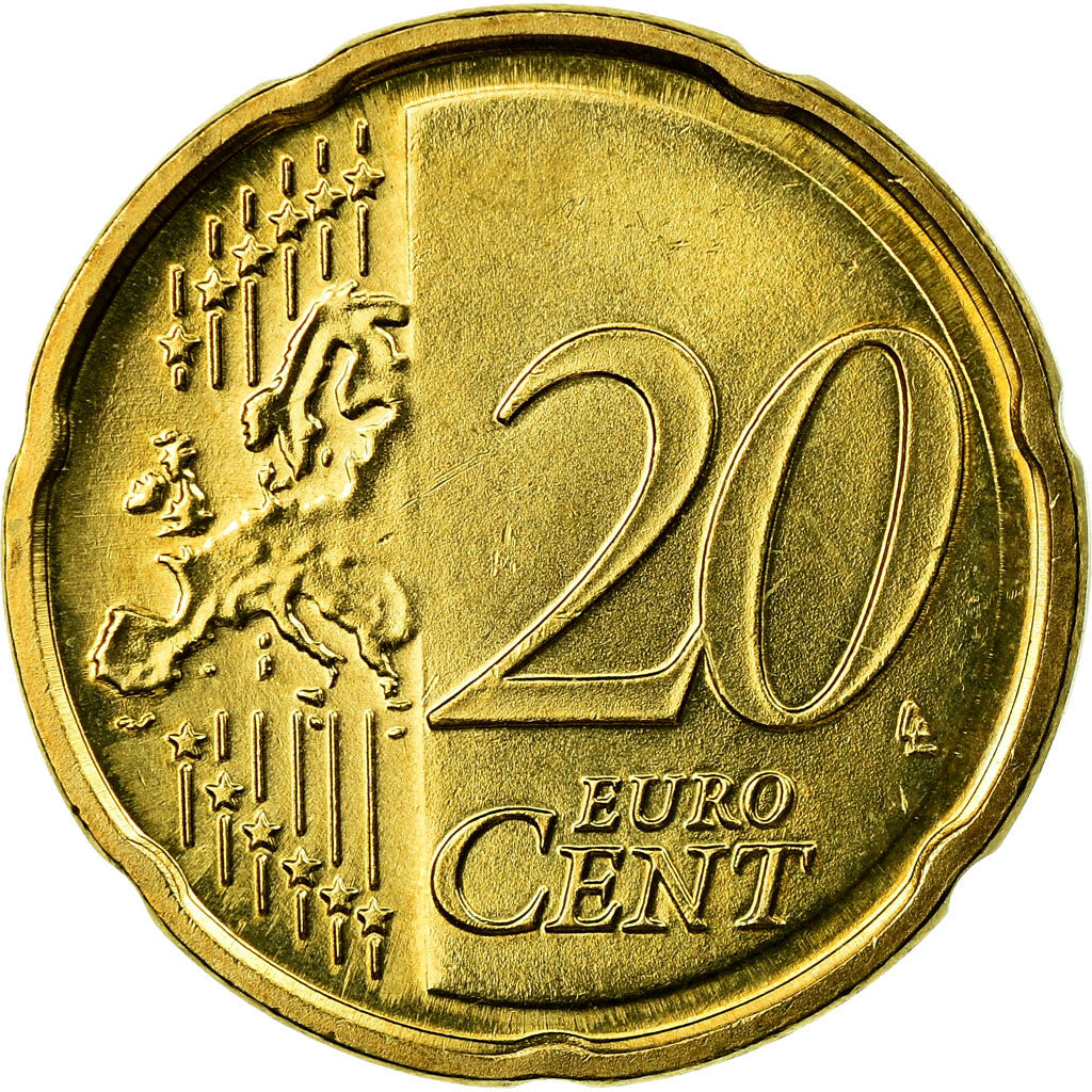 Latvia, 20 Euro Cent, 2014, SUP, Laiton, KM:154